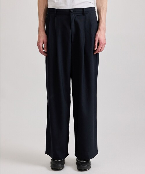 Saturdays NYC(サタデーズ ニューヨークシティ )の「Jordy Two Pleat Pant(スラックス・メンズ・ネイビー/ライトグレー・L/M/S/XL/X-SMALL)」の1枚目の写真