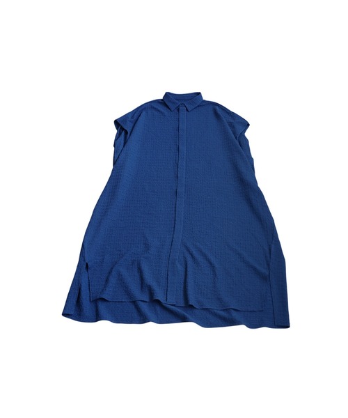 antiqua（アンティカ）の「ジャガードシャツワンピース（シャツワンピース・レディース・ブルー/ブラック・ONESIZE）」の14枚目の写真