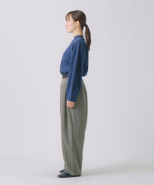 WHYTO.(ホワイト)の「「WHYTO. / ホワイト」タックデザイントラウザー(その他パンツ・レディース・チェック/ネイビー/ブラック・36/38)」の20枚目の写真