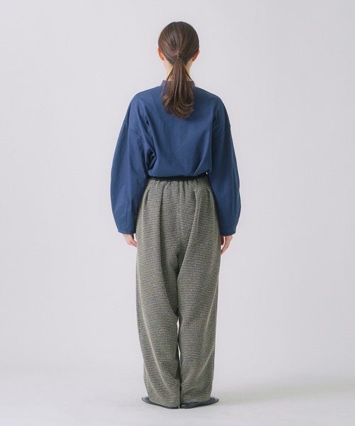 WHYTO.(ホワイト)の「「WHYTO. / ホワイト」タックデザイントラウザー(その他パンツ・レディース・チェック/ネイビー/ブラック・36/38)」の21枚目の写真