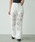 ClumiNj́uLace repaired damaged flare white denim pants / [XyA_[WtAzCgfjpcifjpcjvbzCg