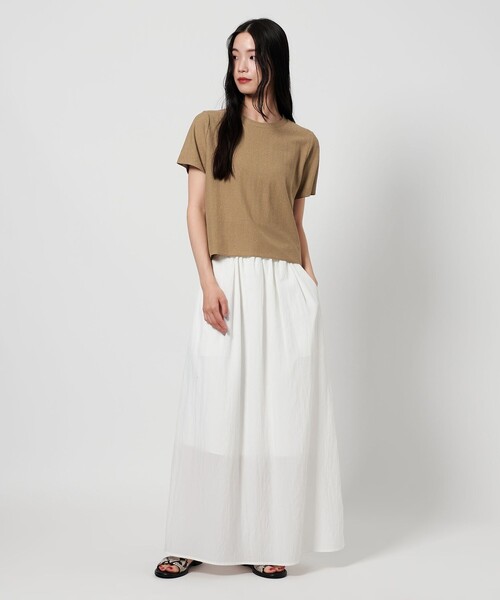 BEAUTY&YOUTH UNITED ARROWS（ビューティーアンドユースユナイテッドアローズ）の「ラメ ショートスリーブ Tシャツ（Tシャツ/カットソー・レディース・ベージュ/モカ/グレー系・FREE）」の11枚目の写真