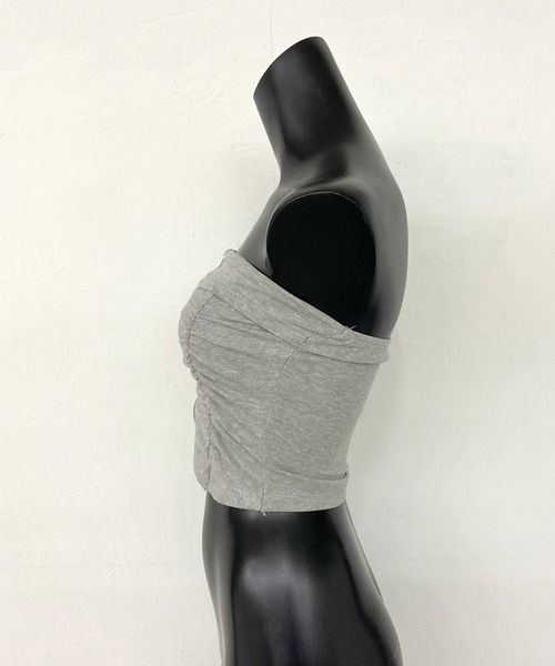 SHEIN Tall フラップポケット ボタンフロント チューブ デニム