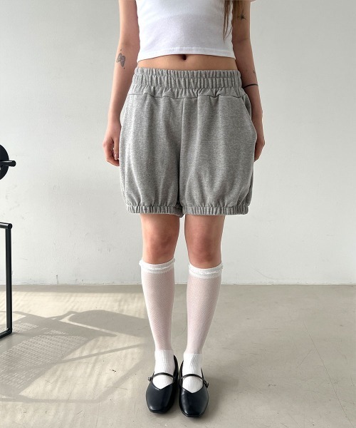 4INT.(フォイント)の「アーバン シャーリング スウェット パンプキン ショートパンツ(その他パンツ・レディース・ブラック/グレー・FREE)」の21枚目の写真