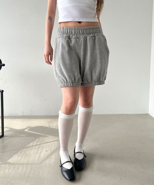 4INT.(フォイント)の「アーバン シャーリング スウェット パンプキン ショートパンツ(その他パンツ・レディース・ブラック/グレー・FREE)」の22枚目の写真