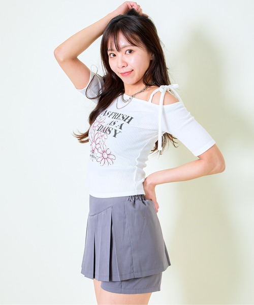 GORGE(ゴージ)の「《プリーツ×裏地付き》レディース ミニショートパンツ スカパン 体型カバー 春夏秋(その他パンツ・レディース・ブラック/チャコール・F)」の10枚目の写真