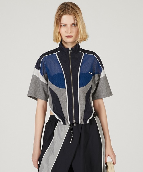 PRANK PROJECT（プランクプロジェクト）の「ハーフスリーブメッシュトラックブルゾン / Half Sleeve Mesh Track Jacket（その他トップス・レディース・ブラック/ブルー/ホワイト・FREE）」の14枚目の写真