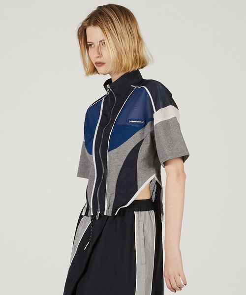 PRANK PROJECT（プランクプロジェクト）の「ハーフスリーブメッシュトラックブルゾン / Half Sleeve Mesh Track Jacket（その他トップス・レディース・ブラック/ブルー/ホワイト・FREE）」の15枚目の写真