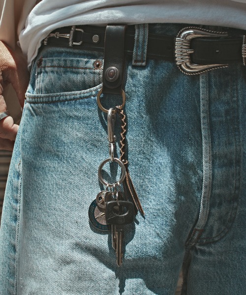 MR.OLIVE(ミスターオリーブ)の「MR.OLIVE/ミスターオリーブ HORWEEN CHROMEXCEL LEATHER/KEY RING キーリング(キーケース/キーアクセサリー・メンズ・ブラック・FREE)」の9枚目の写真