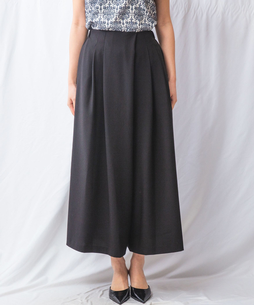 NARACAMICIE（ナラカミーチェ）の「【NARACAMICIE】【セットアップ対応】麻調合繊ワイドパンツ（その他パンツ・レディース・ブラウン/ブラック・XL/M）」の18枚目の写真