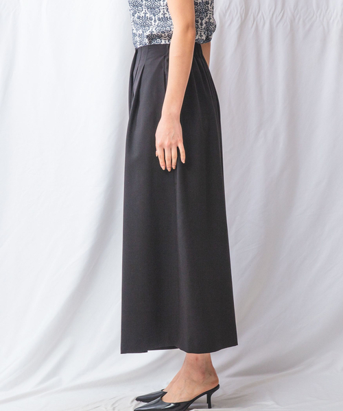 NARACAMICIE（ナラカミーチェ）の「【NARACAMICIE】【セットアップ対応】麻調合繊ワイドパンツ（その他パンツ・レディース・ブラウン/ブラック・XL/M）」の19枚目の写真