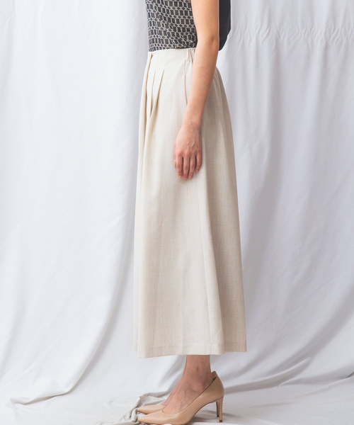 NARACAMICIE（ナラカミーチェ）の「【NARACAMICIE】【セットアップ対応】麻調合繊ワイドパンツ（その他パンツ・レディース・ブラウン/ブラック・XL/M）」の9枚目の写真