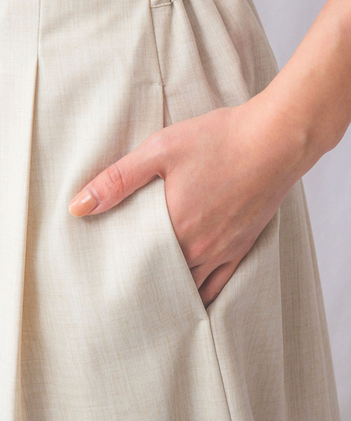 NARACAMICIE（ナラカミーチェ）の「【NARACAMICIE】【セットアップ対応】麻調合繊ワイドパンツ（その他パンツ・レディース・ブラウン/ブラック・XL/M）」の14枚目の写真