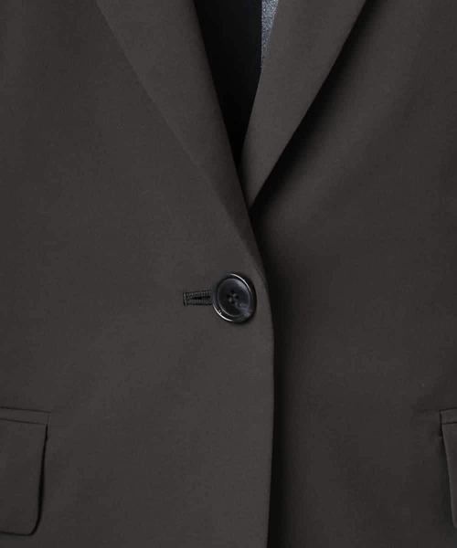 MICHEL KLEIN（ミッシェル・クラン）の「[機能性素材]ストレッチテーラードジャケット(セットアップ対応/裏地なし)（テーラードジャケット・レディース・チャコールグレー/ライトグレー・40/38）」の17枚目の写真