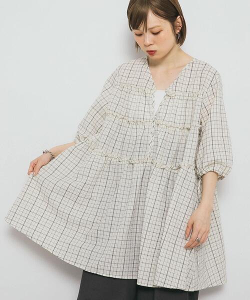 セール】サッカーチェックミニワンピース（ワンピース）｜KBF