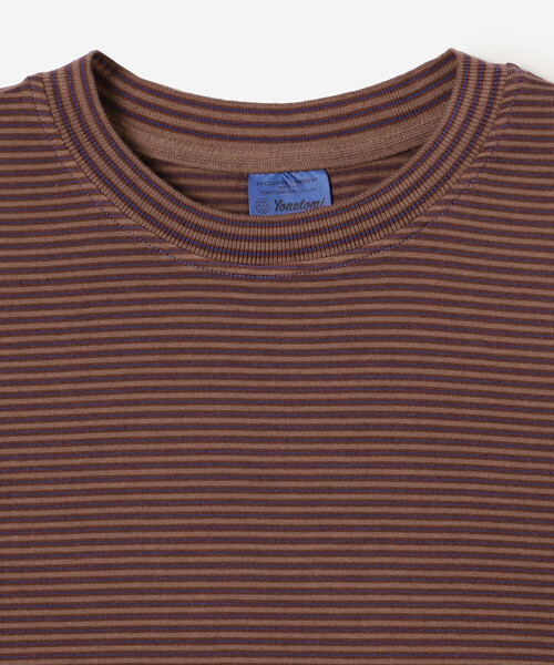 tシャツ Yonetomi | 「別注」クルーネックボーダーTシャツ WOMEN レディース Yonetomi | 〈別注〉クルーネックボーダーTシャツ WOMEN（T