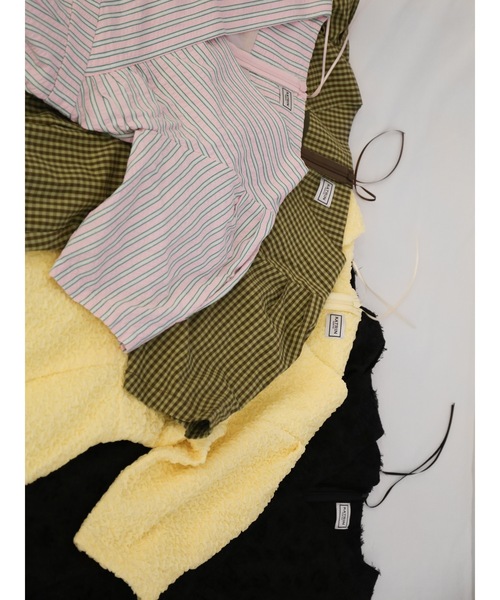 Katrin TOKYO（カトリーントーキョー）の「v-neck maxi onepiece（ワンピース・レディース・ブラック/レモンイエロー/ストライプ/チェック・XS/S/M/S-Short）」の7枚目の写真