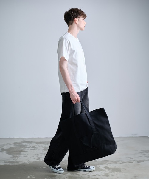 NUMBER (N)INE（ナンバーナイン）の「【NUMBER(N)INE/ナンバーナイン】CANVAS TOTE/キャンバストートバッグ（トートバッグ・メンズ・ホワイト/ブラック系その他/ブラック・FREE）」の20枚目の写真