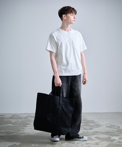 NUMBER (N)INE（ナンバーナイン）の「【NUMBER(N)INE/ナンバーナイン】CANVAS TOTE/キャンバストートバッグ（トートバッグ・メンズ・ホワイト/ブラック系その他/ブラック・FREE）」の16枚目の写真