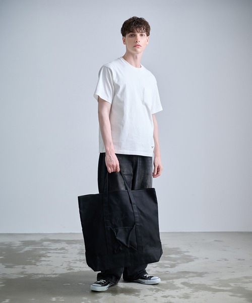 NUMBER (N)INE（ナンバーナイン）の「【NUMBER(N)INE/ナンバーナイン】CANVAS TOTE/キャンバストートバッグ（トートバッグ・メンズ・ホワイト/ブラック系その他/ブラック・FREE）」の17枚目の写真