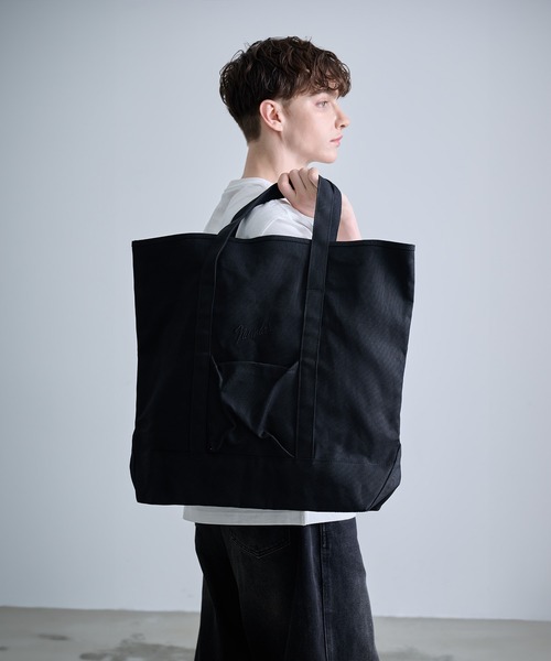 NUMBER (N)INE（ナンバーナイン）の「【NUMBER(N)INE/ナンバーナイン】CANVAS TOTE/キャンバストートバッグ（トートバッグ・メンズ・ホワイト/ブラック系その他/ブラック・FREE）」の22枚目の写真