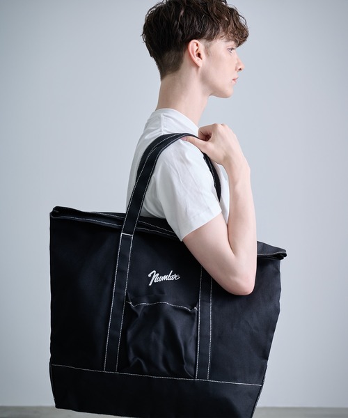 【定価14万】ナンバーナイン ボア レザー トートバッグ numbernine NUMBER (N)INE Archive Leather Tote Bag ナンバーナイン アーカイブ