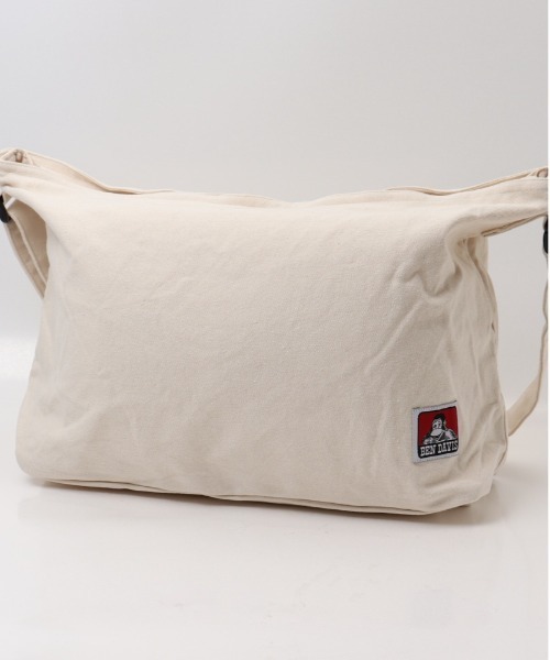 BEN DAVIS（ベンデイビス）の「BEN DAVIS ベンデイビス BIG CANVAS SHOULDER（ショルダーバッグ・メンズ・キャメル/ブラック/カーキ/ナチュラル・FREE）」の10枚目の写真