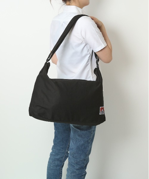 BEN DAVIS（ベンデイビス）の「BEN DAVIS ベンデイビス BIG CANVAS SHOULDER（ショルダーバッグ・メンズ・キャメル/ブラック/カーキ/ナチュラル・FREE）」の7枚目の写真