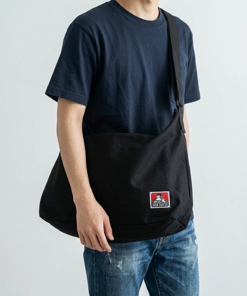 BEN DAVIS（ベンデイビス）の「BEN DAVIS ベンデイビス BIG CANVAS SHOULDER（ショルダーバッグ・メンズ・キャメル/ブラック/カーキ/ナチュラル・FREE）」の17枚目の写真