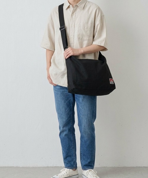 BEN DAVIS（ベンデイビス）の「BEN DAVIS ベンデイビス BIG CANVAS SHOULDER（ショルダーバッグ・メンズ・キャメル/ブラック/カーキ/ナチュラル・FREE）」の20枚目の写真