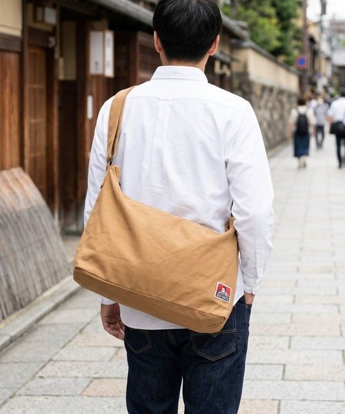 BEN DAVIS（ベンデイビス）の「BEN DAVIS ベンデイビス BIG CANVAS SHOULDER（ショルダーバッグ・メンズ・キャメル/ブラック/カーキ/ナチュラル・FREE）」の22枚目の写真