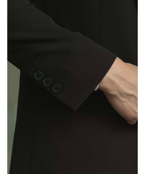 新品✨ PERFECT nero 【98A8】ビジネススーツ セットアップ 黒 ブラック TOKYO RUN カラーセットアップ ジャケット グリーン