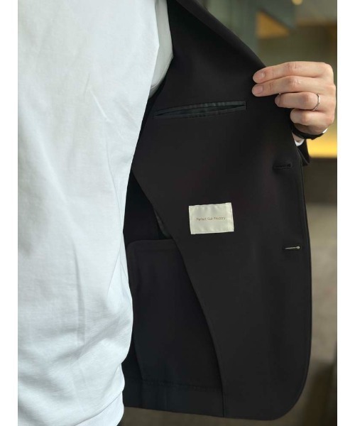 Perfect Suit FActory（パーフェクトスーツファクトリー）の「【裾上げ済み/上下セット】ライトセットアップ　ブラック/グレー/ネイビー（セットアップ・メンズ・ネイビー/チャコールグレー/ブラック・LL/L/M/S）」の21枚目の写真