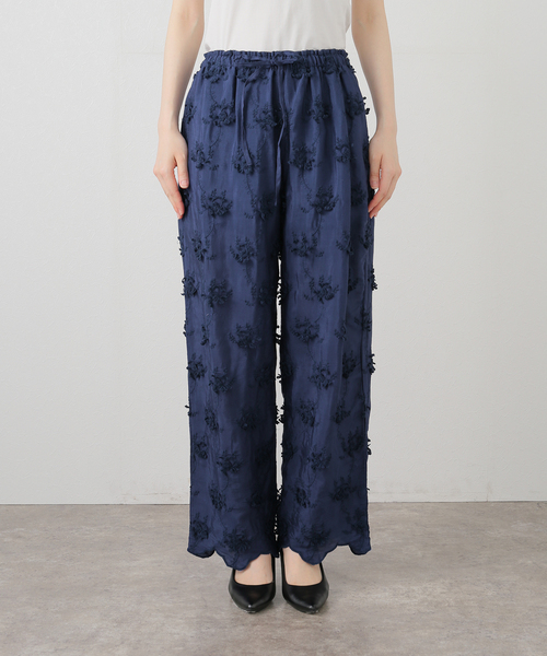 crinkle crinkle crinkle】 3D embroidery rayon shantung PT
