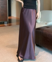 YUGA_YGMC Satin mermaid skirt