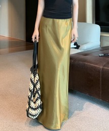 YUGA_YGMC Satin mermaid skirt