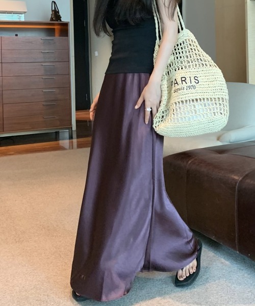 FREE STYLISTS(フリー スタイリスト)の「YUGA_YGMC Satin mermaid skirt(スカート・レディース・ライトグリーン/パープル/ラベンダー/シャンパン/ゴールド/ブラック・L/M)」の19枚目の写真