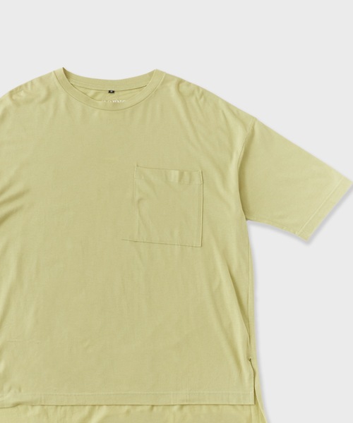 superNova.(スーパーノヴァ)の「superNova./スーパーノヴァ Big Pocket Tee-Tencel Cotton Tシャツ(Tシャツ/カットソー・メンズ・ライトグリーン・S)」の3枚目の写真