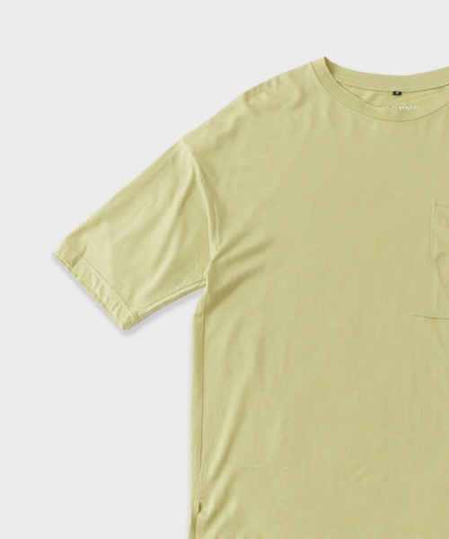superNova.(スーパーノヴァ)の「superNova./スーパーノヴァ Big Pocket Tee-Tencel Cotton Tシャツ(Tシャツ/カットソー・メンズ・ライトグリーン・S)」の4枚目の写真