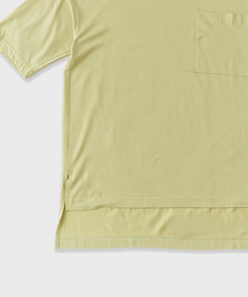 superNova.(スーパーノヴァ)の「superNova./スーパーノヴァ Big Pocket Tee-Tencel Cotton Tシャツ(Tシャツ/カットソー・メンズ・ライトグリーン・S)」の5枚目の写真