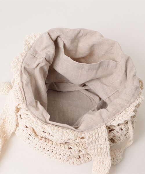 flower(フラワー)の「アーリーサマーバッグ(ショルダーバッグ・レディース・ブラウン/アイボリー・FREE)」の13枚目の写真