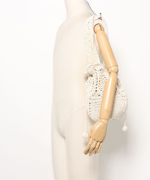 flower(フラワー)の「アーリーサマーバッグ(ショルダーバッグ・レディース・ブラウン/アイボリー・FREE)」の15枚目の写真