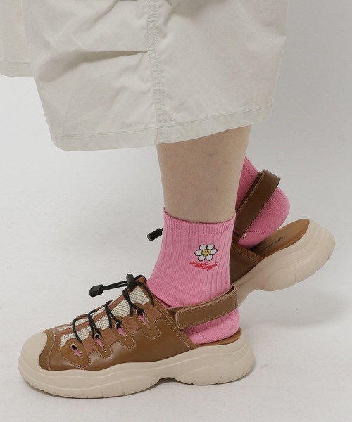 WIGGLE WIGGLE（ウィグルウィグル）の「【wiggle wiggle(ウィグルウィグル)】コラボ 2Pソックス（ソックス/靴下・レディース・ピンク/グリーン・0）」の18枚目の写真