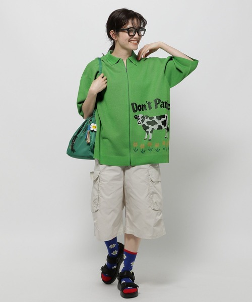 WIGGLE WIGGLE（ウィグルウィグル）の「【wiggle wiggle(ウィグルウィグル)】コラボ 2Pソックス（ソックス/靴下・レディース・ピンク/グリーン・0）」の9枚目の写真