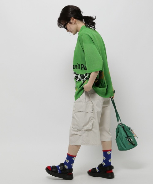 WIGGLE WIGGLE（ウィグルウィグル）の「【wiggle wiggle(ウィグルウィグル)】コラボ 2Pソックス（ソックス/靴下・レディース・ピンク/グリーン・0）」の8枚目の写真