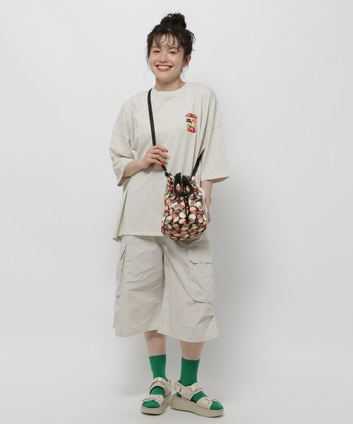 WIGGLE WIGGLE（ウィグルウィグル）の「【wiggle wiggle(ウィグルウィグル)】コラボ 2Pソックス（ソックス/靴下・レディース・ピンク/グリーン・0）」の4枚目の写真