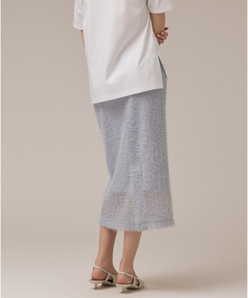 Diagram（ダイアグラム）の「チュールタイトスカート（スカート・レディース・ブルー/ベージュ/ブラック・36/38）」の3枚目の写真