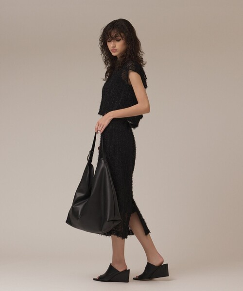Diagram（ダイアグラム）の「チュールタイトスカート（スカート・レディース・ブルー/ベージュ/ブラック・36/38）」の4枚目の写真