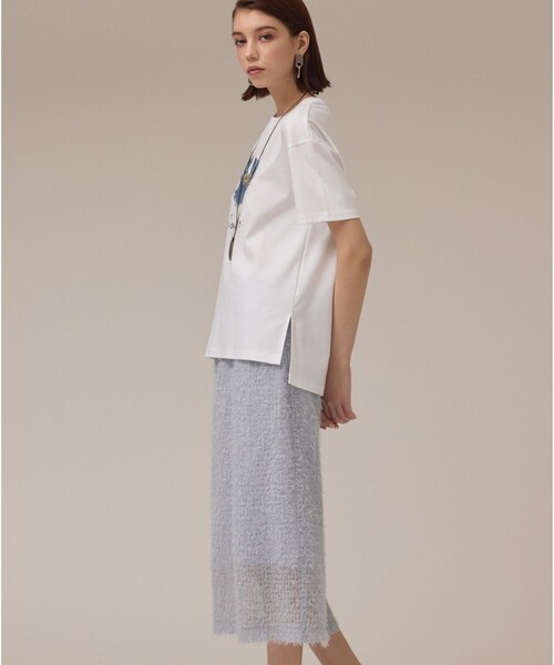 Diagram（ダイアグラム）の「チュールタイトスカート（スカート・レディース・ブルー/ベージュ/ブラック・36/38）」の7枚目の写真