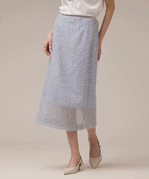 Diagram（ダイアグラム）の「チュールタイトスカート（スカート・レディース・ブルー/ベージュ/ブラック・36/38）」の8枚目の写真